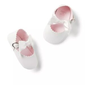 Janie and Jack White Bow Flats